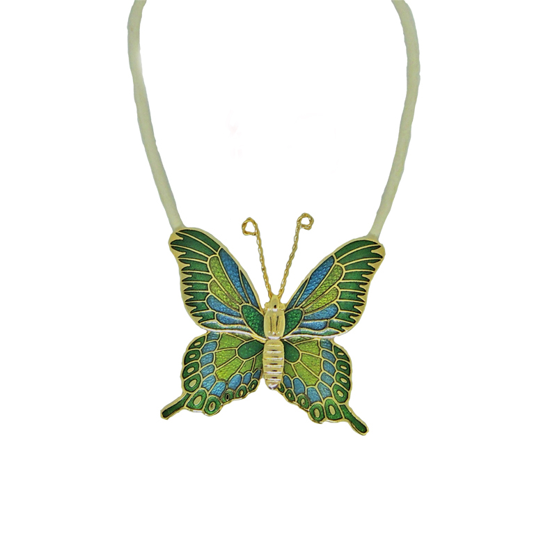 Butterfly Enamel Necklace